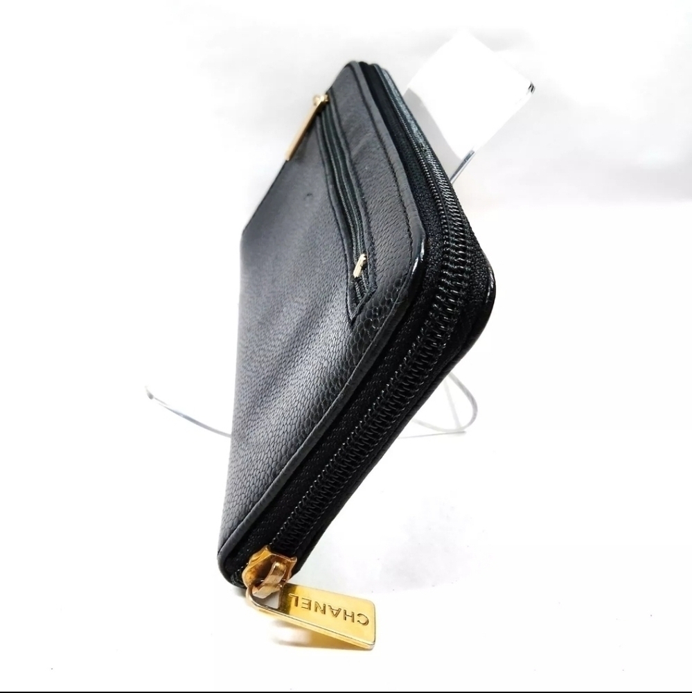 Chanel Long Wallet Black Caviar Skin - Picture 3 of 9